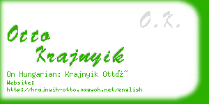 otto krajnyik business card